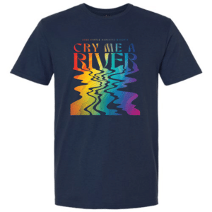 Full Color Cry Me A river T-Shirt navy