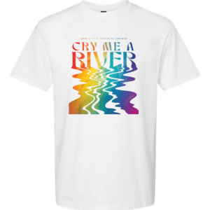 Full Color Cry Me A river T-Shirt white