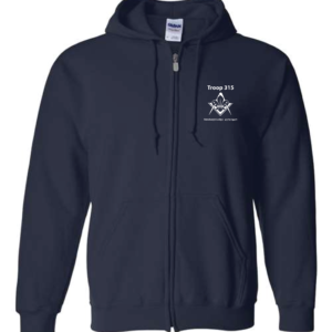 Troop 315 - NAVY Zip Hoodie